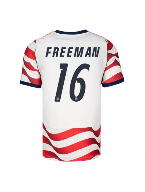 Muži Futbalové oblečenie Spojené štáty Alex Freeman #16 MS 2026 Krátky Rukáv - Domáci Muži Futbalové oblečenie Spojené štáty Alex Freeman #16 MS 2026 Krátky Rukáv - Domáci